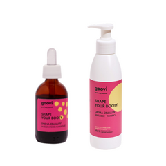 Goovi Shape your booty drena cellulite + shape your booty crema cellulite - effetto caldo