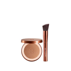 Cofanetto Terra Polvere Abbronzante Effetto Seta+ Pennello a Goccia