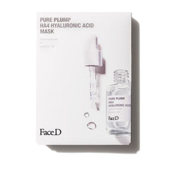 Face D Pure Plump HA4 Hyaluronic Acid Mask 5 pezzi