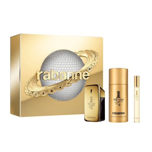 Rabanne Cofanetto regalo 1 Million Eau de Toilette 50 ml + Deodorant 150 ml + Eau de Toilette 10 ml