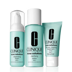 3 Step System Anti-blemish - Cleansing Foam 50 Ml, Clarifying Lotion 100 Ml, Clearing Moisturizer 30 Ml