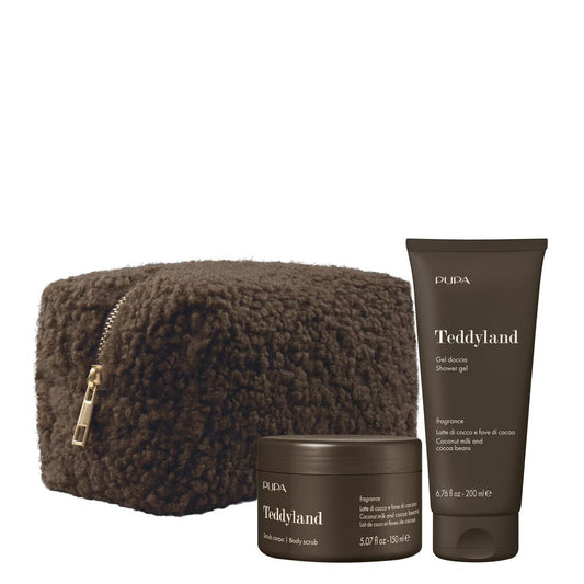 TEDDYLAND KIT 2 (latte doccia 200ml + scrub 150ml) - latte di cocco e fave di cacao