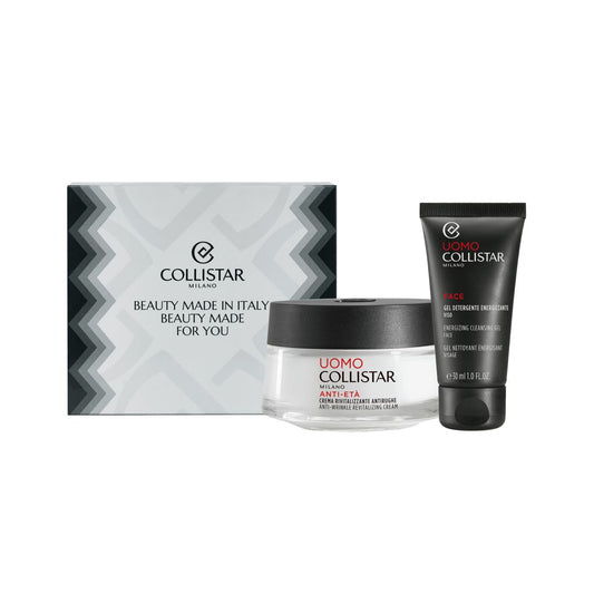 Collistar Anti-Età Crema Rivitalizzante Antirughe + Gel Detergente Energizzante Viso - Uomo