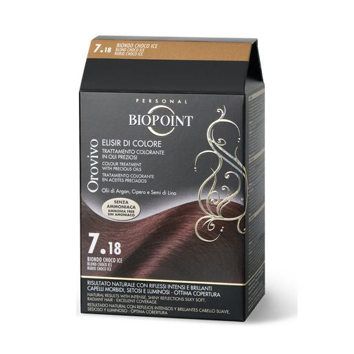 Orovivo Elisir Di Colore  Kit Colore - 7.18 Biondo Choco Ice