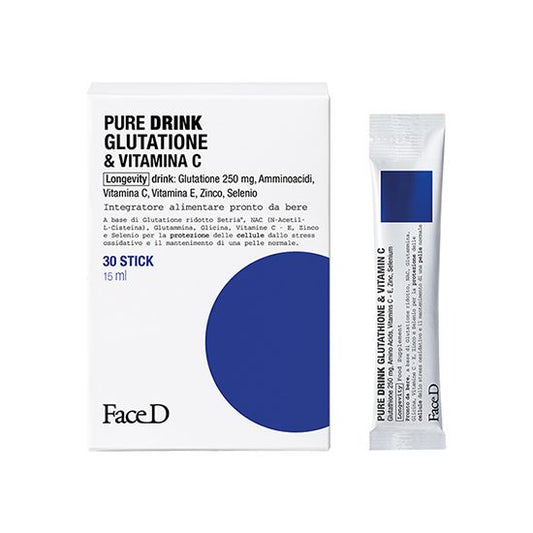 Pure Drink Glutatione & Vitamina C - Longevity Drink