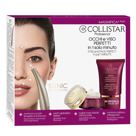 Collistar Sonic Eye&amp;Face System Kit Magnifica Plus Confezione Occhi e Viso